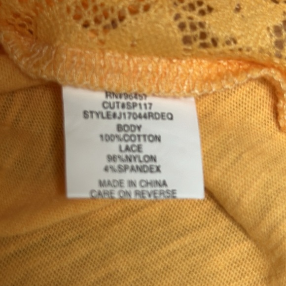 Stitch & Pine EZwear Square Neck Curved Hem Tee Chamois Crop Top NWT - Picture 7 of 7